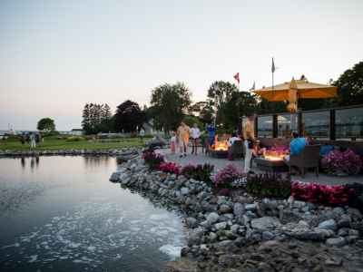 Bistro on the Greens at dusk