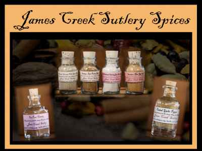 James Creek Sutlery Spices, Meat-Poultry-Fish & Wild Game Rubs, #1 Seller-Toasted Garlic Pepper, Five Part Harmony Custom Cinnamon Blend