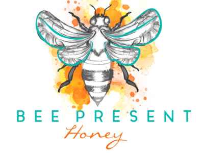 Bee Present Honey Logo