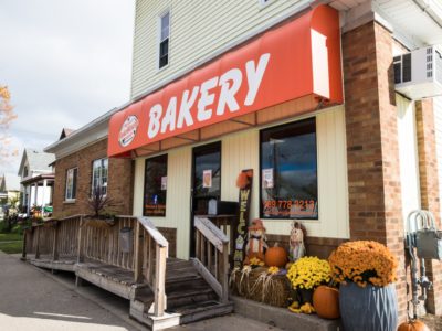 Storefront images of Barney's BakeHouse Bakery.